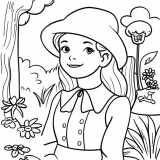 Anne Shirley In Her Garden Coloring Page 61937-51335