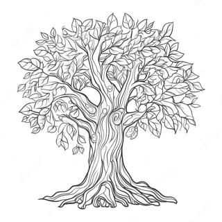 Realistic Tree Coloring Page 61966-51362