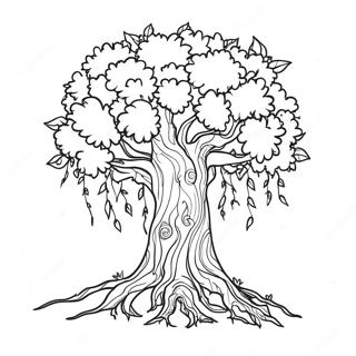 Realistic Tree Coloring Page 61966-51363