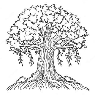 Realistic Tree Coloring Page 61966-51364