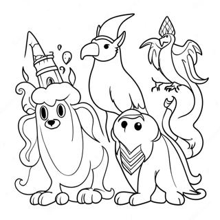 Magical Creatures From Hogwarts Legacy Coloring Page 61977-51365