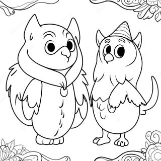 Magical Creatures From Hogwarts Legacy Coloring Page 61977-51366