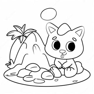 Bluey And Bingo Building Sandcastles Coloring Page 61987-51382