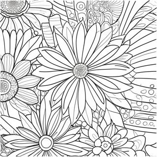 Alma Thomas Floral Design Coloring Page 62027-51405