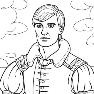 Tragic Hamlet In Soliloquy Coloring Page 62047-51423