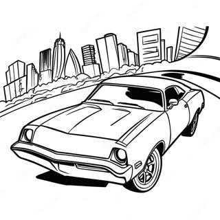 Fast And Furious Coloring Page 6204-4955