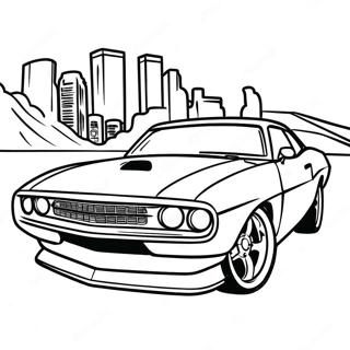 Fast And Furious Coloring Page 6204-4956