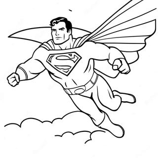 Superhero Man Of Steel Flying Coloring Page 62057-51429