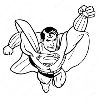 Superhero Man Of Steel Flying Coloring Page 62057-51430