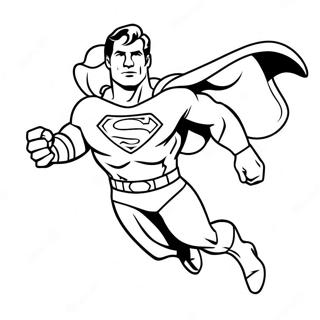 Superhero Man Of Steel Flying Coloring Page 62057-51431