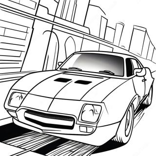 Dominic Toretto Driving Fast Coloring Page 6205-4957