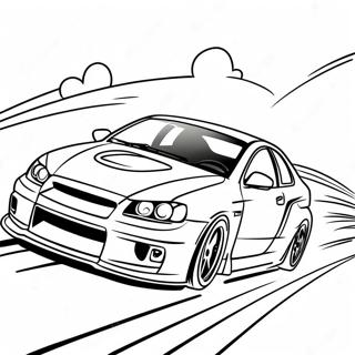 Dominic Toretto Driving Fast Coloring Page 6205-4958