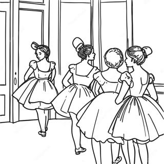 Degas Impressionist Art Coloring Page 62097-51459