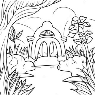 Botanical Garden Coloring Page 62106-51467