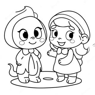 Cute Ch Characters Coloring Page 62117-51478