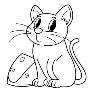 Cat And Mouse Coloring Page 62126-51475