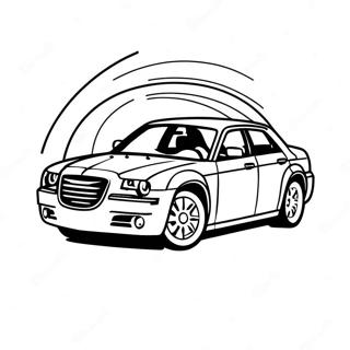 Sleek Chrysler 300 In Motion Coloring Page 62137-51485