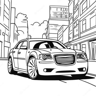 Sleek Chrysler 300 In Motion Coloring Page 62137-51486