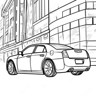 Sleek Chrysler 300 In Motion Coloring Page 62137-51487