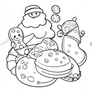 Christmas Cookies Coloring Pages