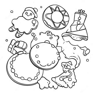 Christmas Cookies Coloring Page 6214-4963