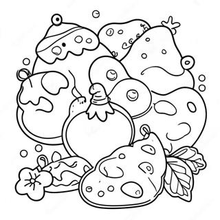 Christmas Cookies Coloring Page 6214-4964