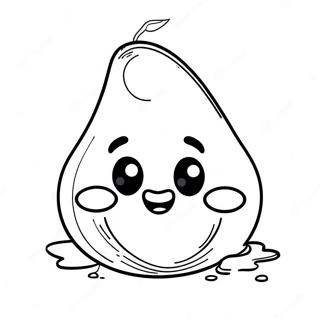 Cute Hershey Kiss With Smiling Face Coloring Page 62168-51510