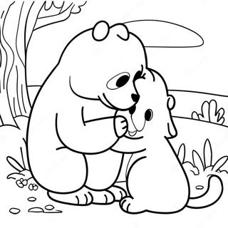 Comforting Animals Grief Coloring Page 62178-51516