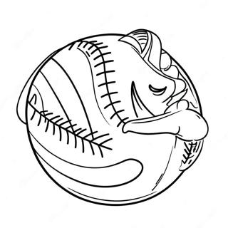 Softball Coloring Page 621-495