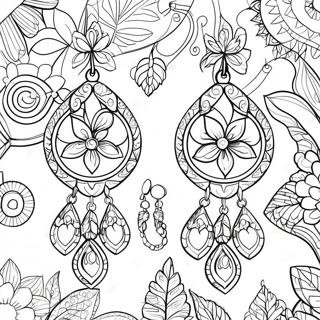 Earrings Coloring Page 62207-51536