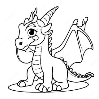 Wish Dragon Coloring Pages