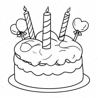 Barbie Cake Coloring Page 62247-51564