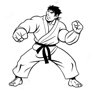 Ryu Coloring Pages