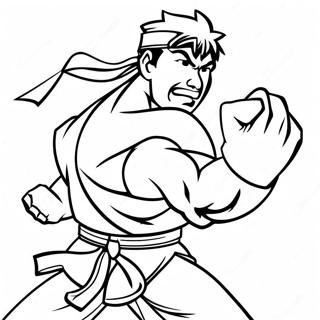 Ryu In Action Coloring Page 62258-51575