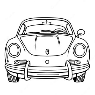 Classic Porsche Sports Car Coloring Page 6225-4973