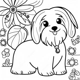 Havanese Dog Coloring Page 62267-51599