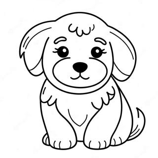 Cute Havanese Puppy Coloring Page 62268-51582