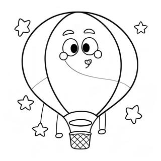 Colorful Number 12 Balloon Coloring Page 62278-51593