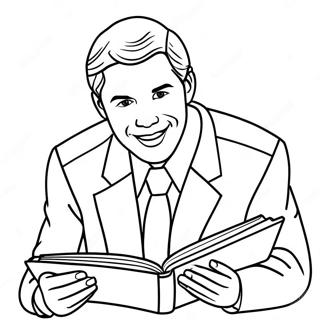 Friendly Lds Missionary With Scriptures Coloring Page 62288-51610