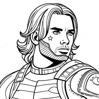 Bucky Barnes Coloring Pages