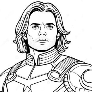 Bucky Barnes Coloring Page 62297-51602