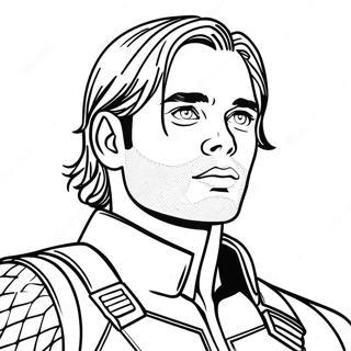 Bucky Barnes Coloring Page 62297-51603