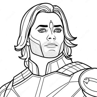 Bucky Barnes Coloring Page 62297-51604