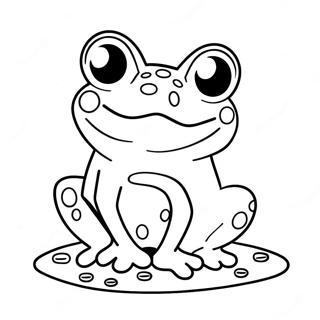 Sweet Frog Coloring Page 62327-51627