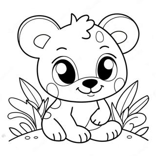 Zhc Cute Animal Coloring Page 62338-51639