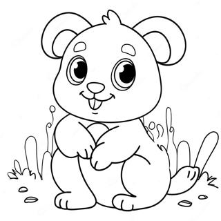 Zhc Cute Animal Coloring Page 62338-51640