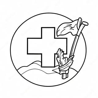 Switzerland Flag Coloring Page 62347-51646