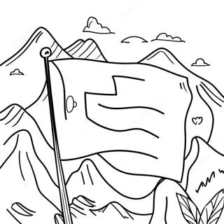 Switzerland Flag Coloring Page 62347-51647