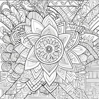 Islamic Art Geometric Patterns Coloring Page 62357-51655