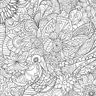 Islamic Art Geometric Patterns Coloring Page 62357-51656